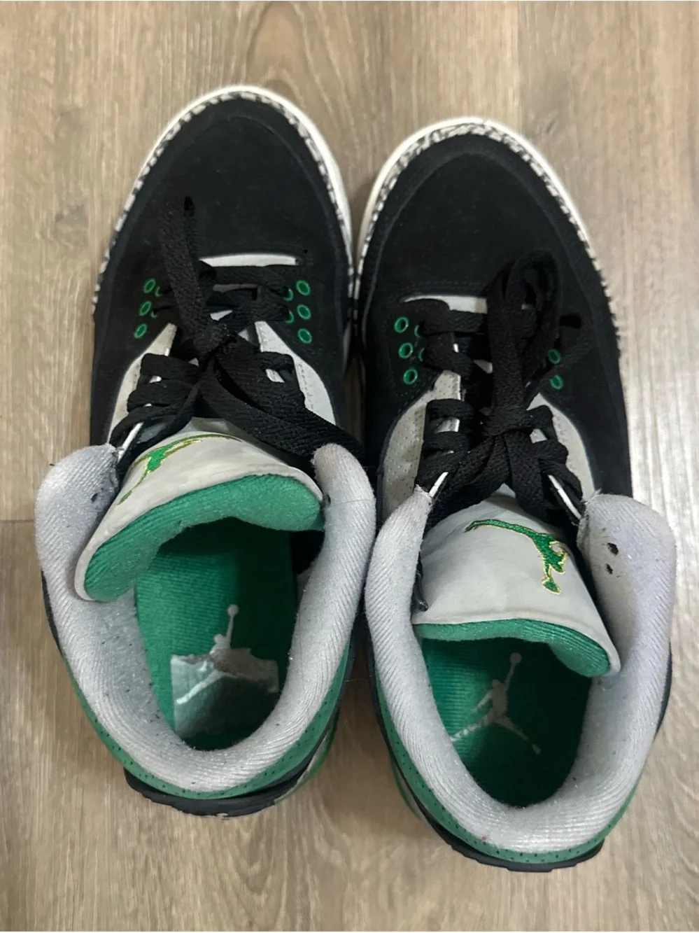 Jordan 3 Pine Green Black Cement Size 7